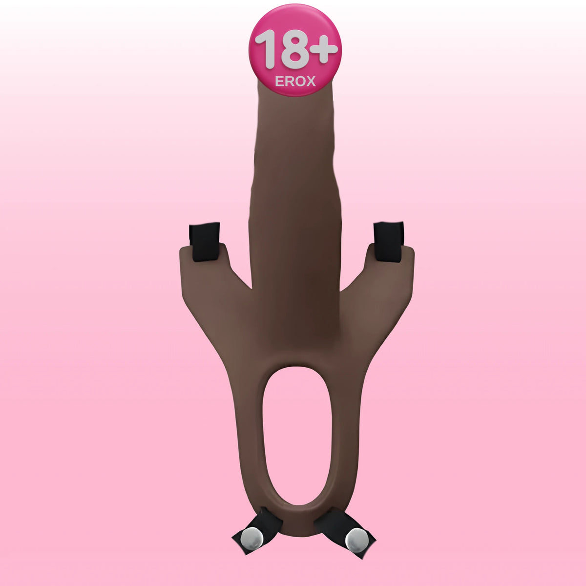 Aphrodisia Hollow Strap-On 15 Cm İçi Boş Belden Bağlamalı Penis-Brown