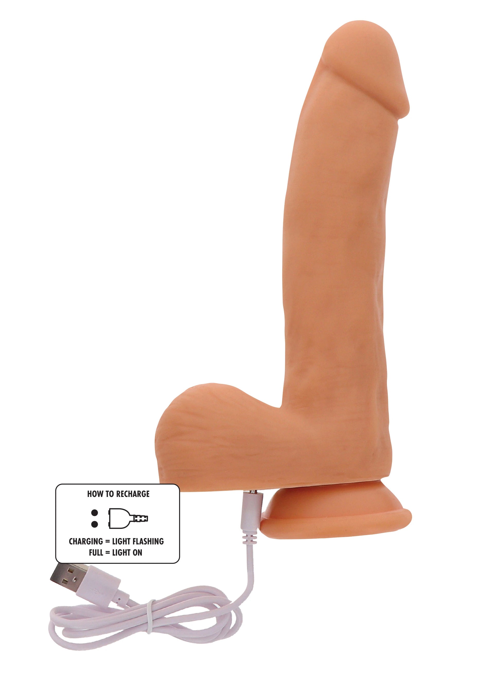 ToyJoy Naked Thrusting Dildo Silicone Belden Bağlamalı Hareketli Realistik Penis 19.5 Cm.