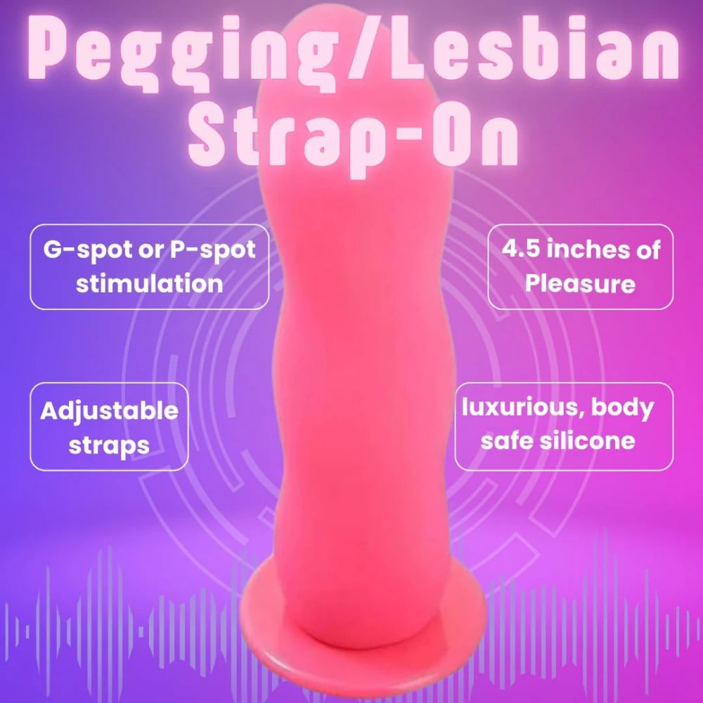Frowzer Strapon Curve İçi Dolu Kemerli Penis-Pink