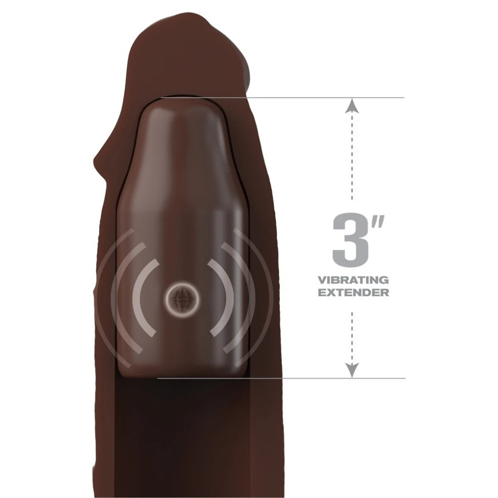 Pipedream Fantasy X-Tensions Elite Vibrating 3'' Plug Titreşimli Penis Kılıfı