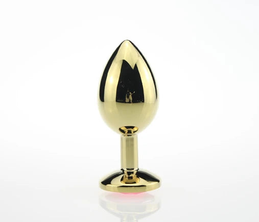 Frowzer Gold Small Beyaz Kristal Taşlı Metal Anal Plug