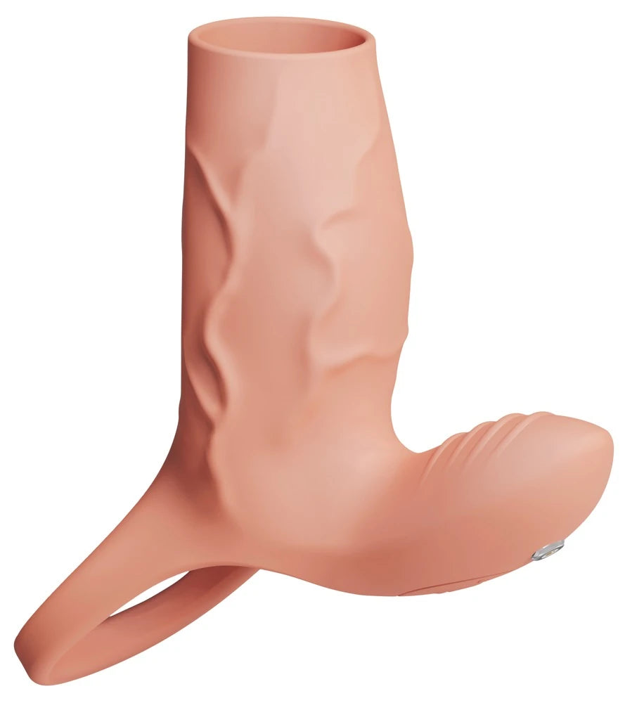 Frowzer Realistixxx RealSleeve Clit Titreşimli ve Testis Halkalı Penis Kılıfı