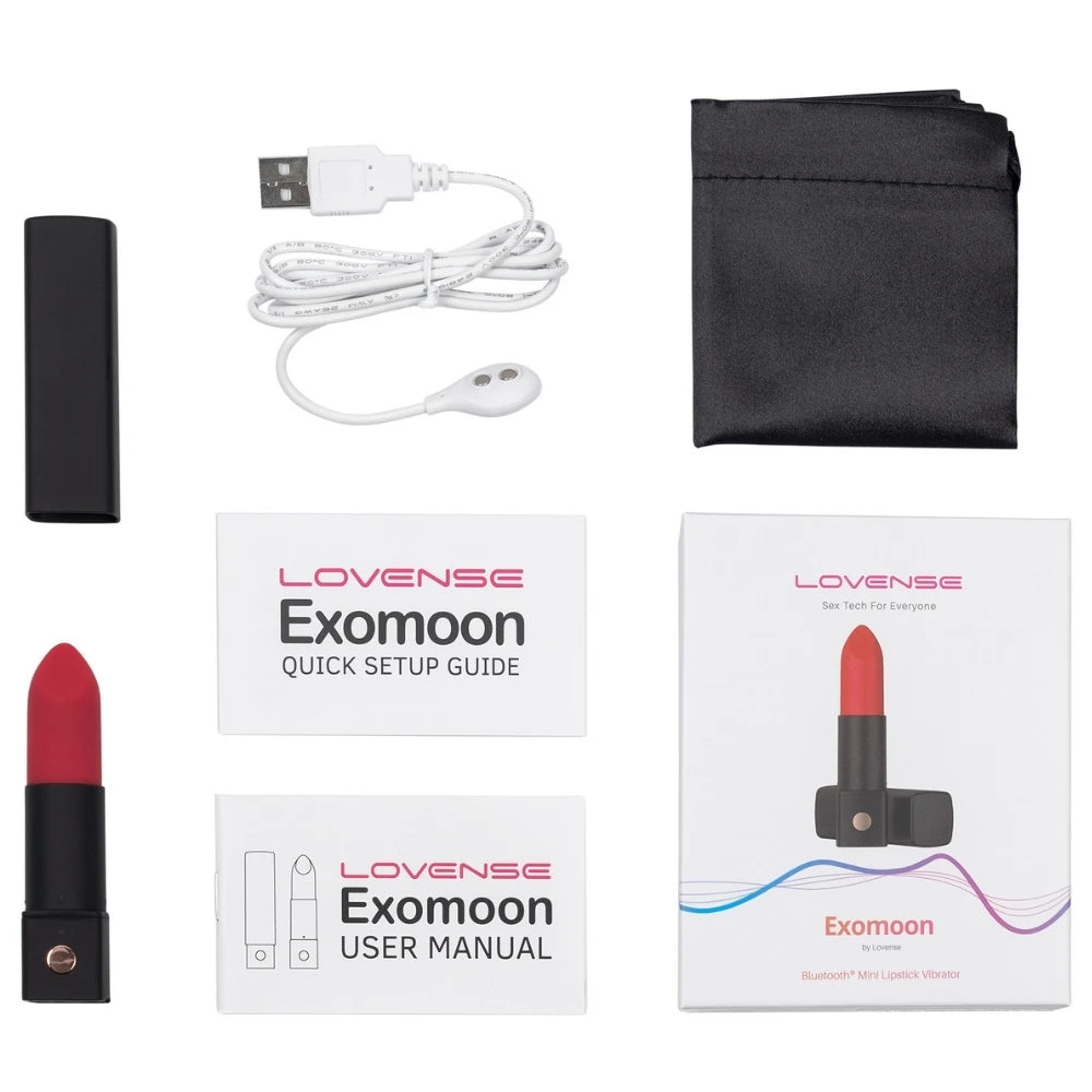 Lovense Exomoon Telefon Kontrollü Mini Ruj Vibratör