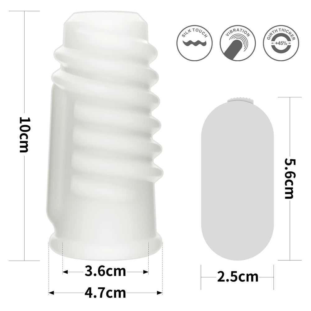 Lovetoy Spiral Knights Ring Titreşimli Yarım Penis Kılıfı