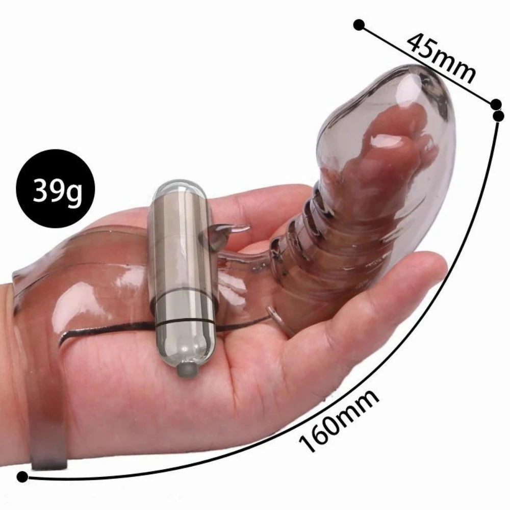 Frowzer Finger Vibe G-Stimulant 10 Mod Parmak Vibratör-Black