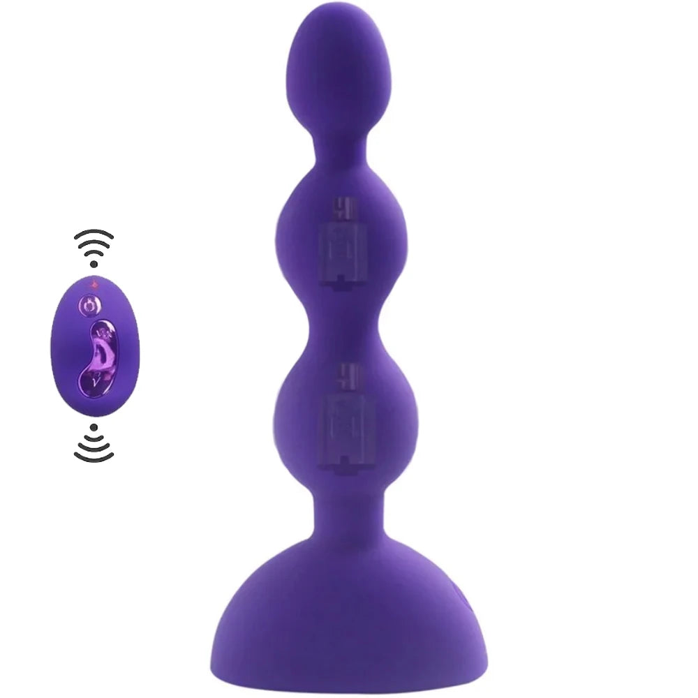 Aphrodisia Silicone Beads Uzaktan Kumandalı Boncuklu Anal Vibratör