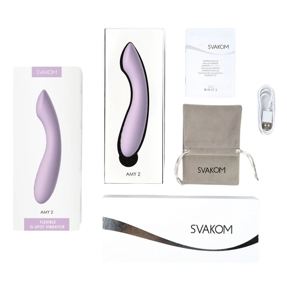 Svakom Amy 2 Flexible G-Spot Clitoral Vibratör