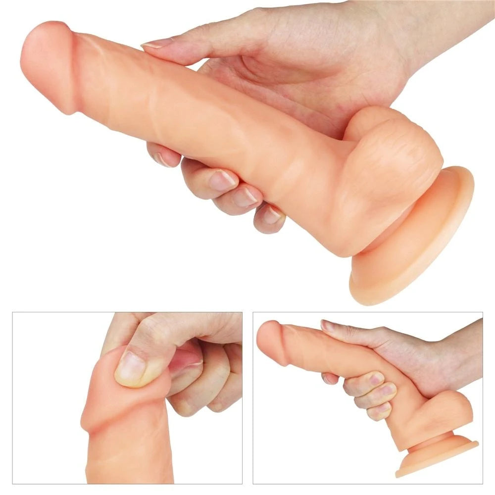 Lovetoy Easy Strapon 19 cm Flexible Kemerli Strapon Penis