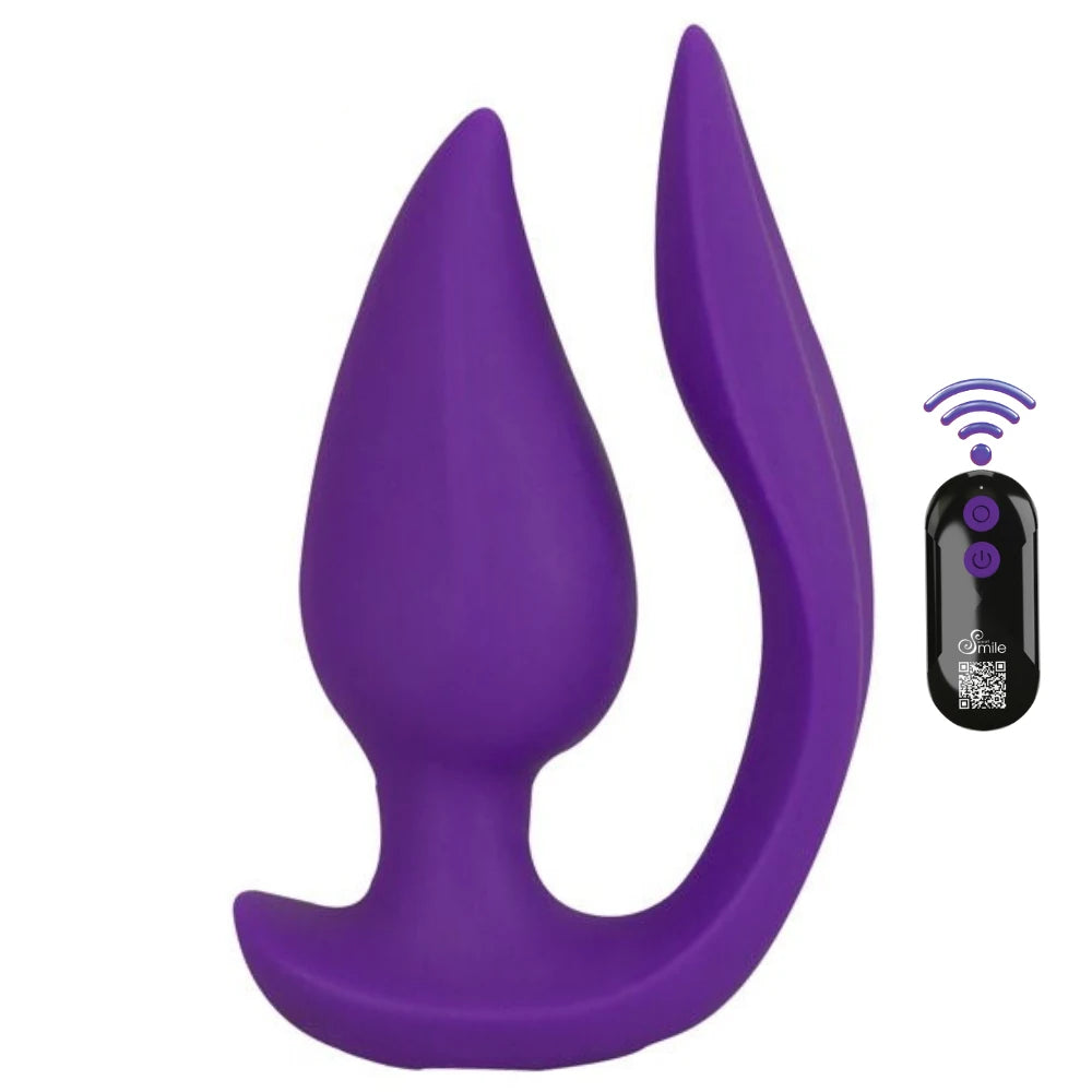Sweet Smile RC 2'si 1 Arada Unisex Külot Vibratörü ve Anal Plug