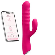 Lovense Velvo Telefon Kontrollü Hareketli G Noktası ve Klitoris Tavşan Vibratörü