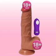 Shequ Dildo Series Hans Natural Doku 21 Cm Titreşimli Realistik Penis