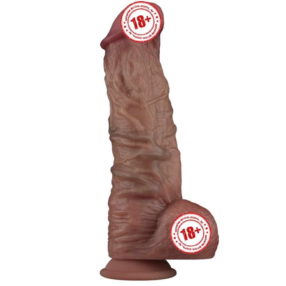 Lovetoy Dual Layered Silicone Cock Dildo XXL 27 Cm Realistik Penis LV411081