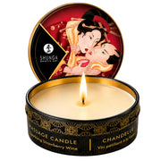 Shunga Mini Massage Candle Strawberry 30 Ml Erotik Masaj Mumu