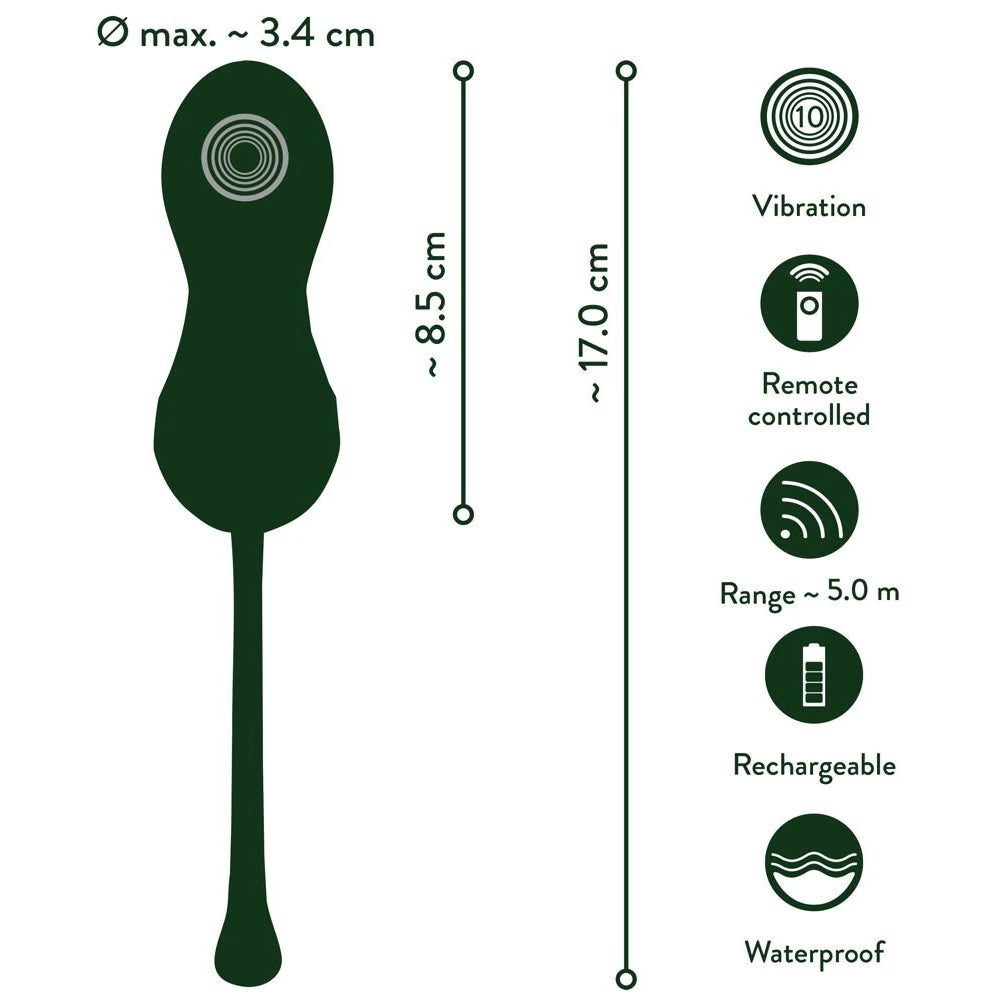 Emerald Love Luxurious Uzaktan Kumanda Kegel Vibratör