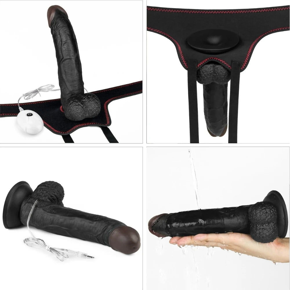 Lovetoy Vibrating Easy Strapon Set 21.5 Cm Belden Bağlamalı Titreşimli Penis LV715128
