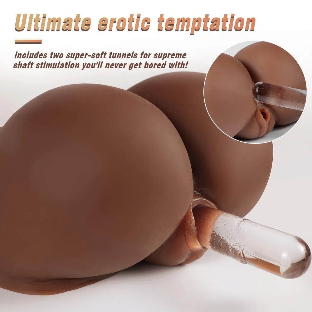 Xise Emily Silicone Hip Pussy Realistik Büyük Siyah Kalça XS-MA50001-Large
