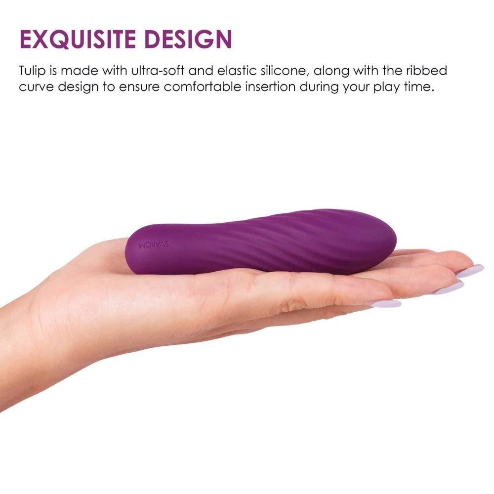 Svakom Tulip 10 Modlu Güçlü Mini Vibratör-Purple