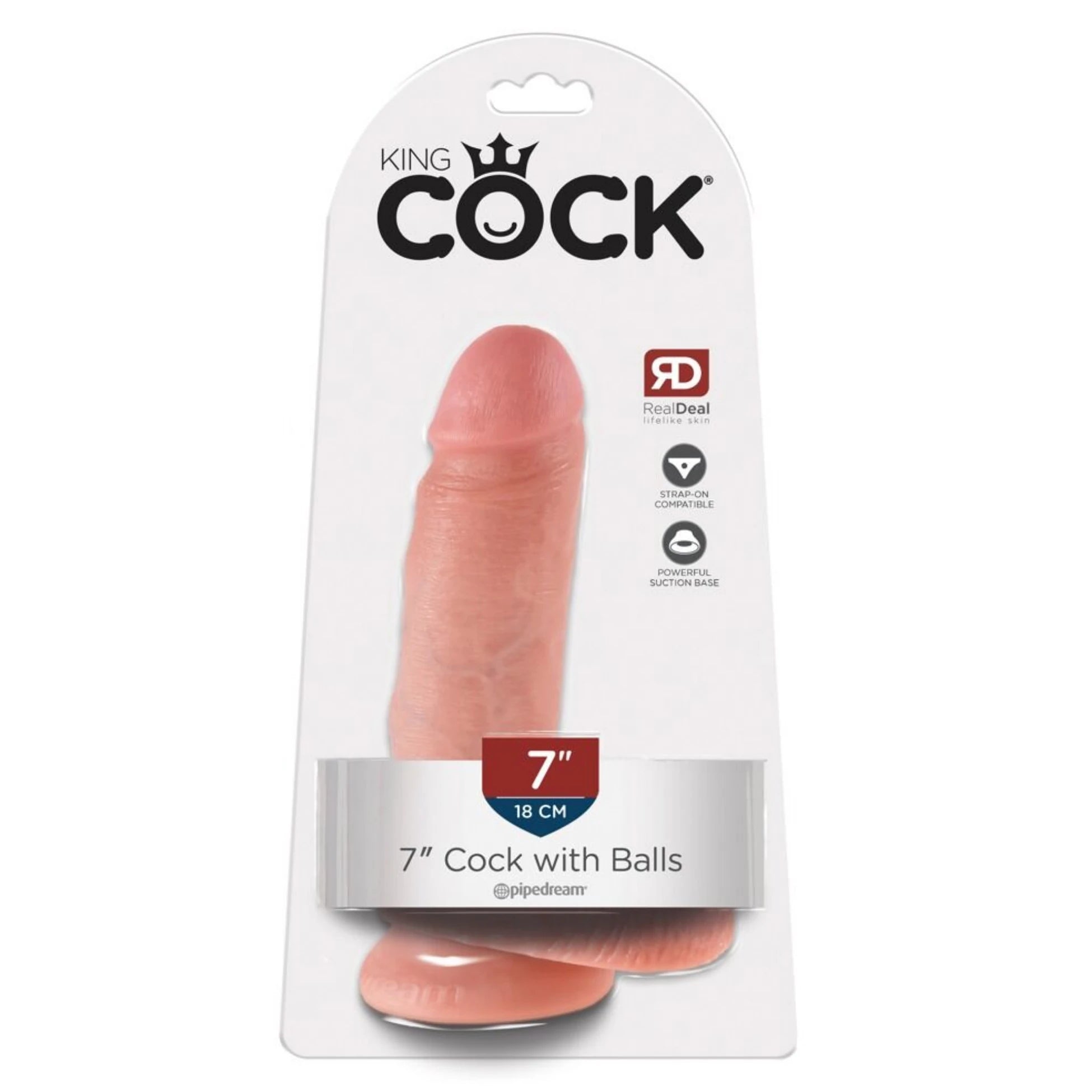 Pipedream King Cock 7 Inch Cock With Balls Realistik Penis