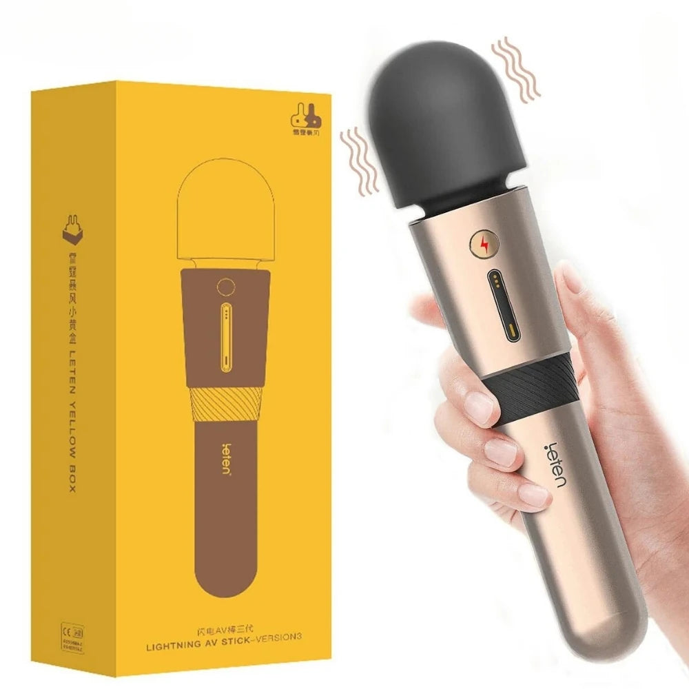 Leten Lighting 3 Professional Massager Ultra Güçlü Masaj Wand Vibratör