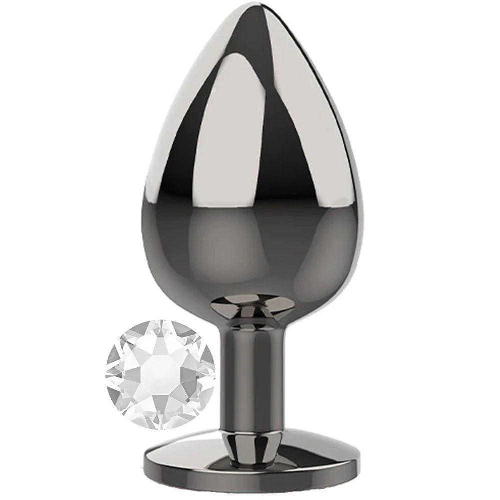 Frowzer White Jewellery Large Lüks Çelik Anal Plug