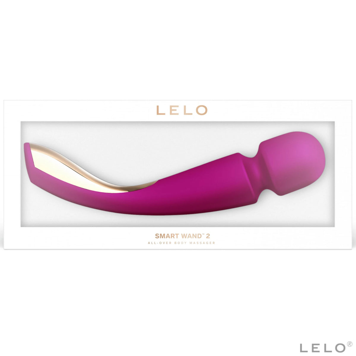 Lelo Smart Wand 2 Medium Professional Masaj Wand Vibratör-Deep Rose