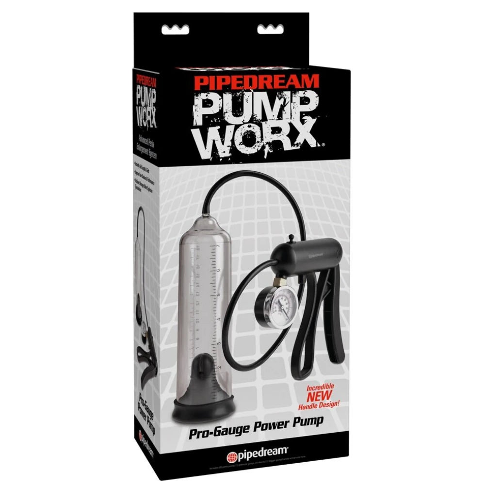 Pipedream Pump Worx Pro-Gauge Power Basınç Göstergeli Penis Pompası