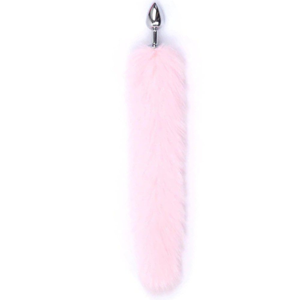 Erox Love Pembe Tilki Kuyruklu Metal Anal Plug