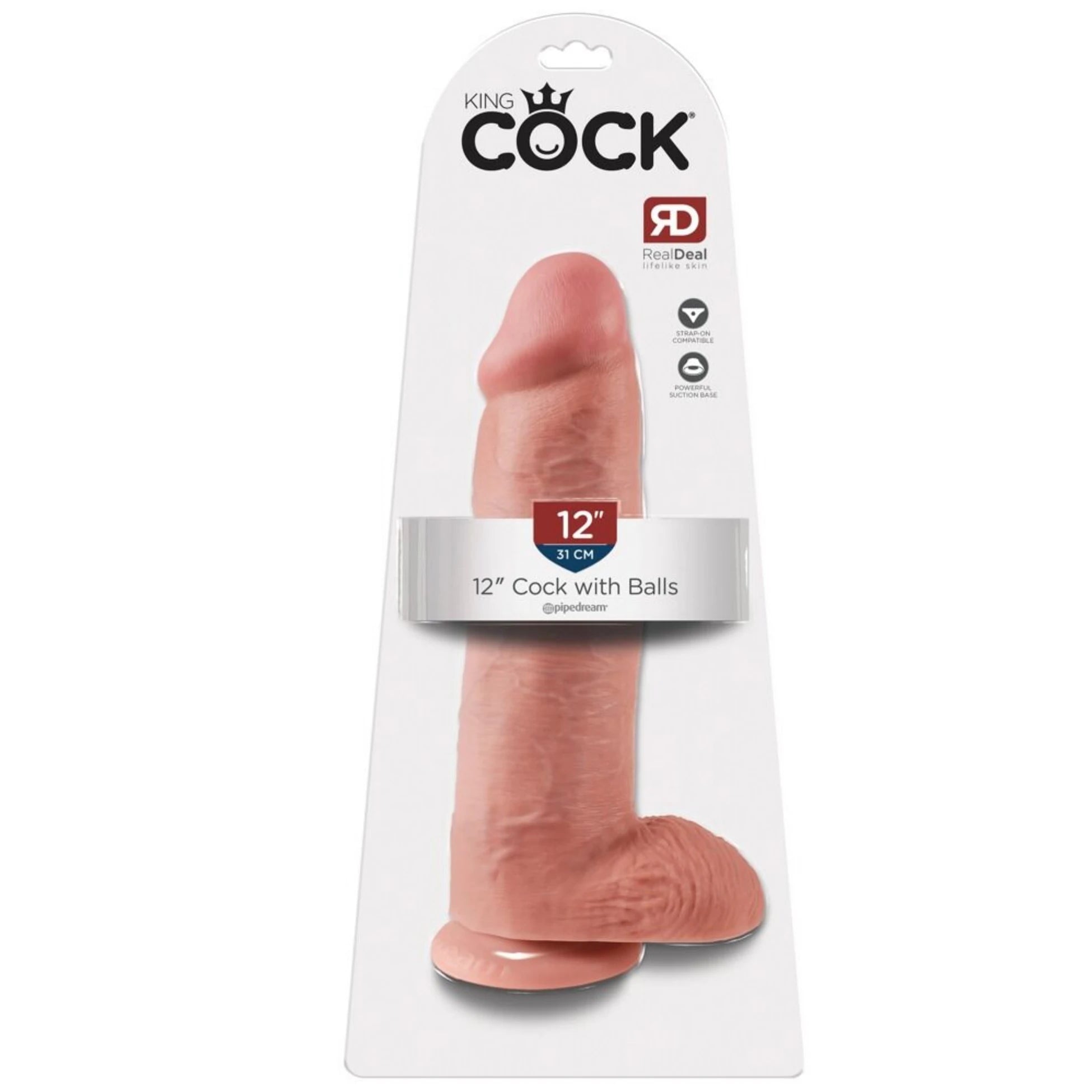 Pipedream King Cock 12 Inch Cock With Balls Realistik Penis
