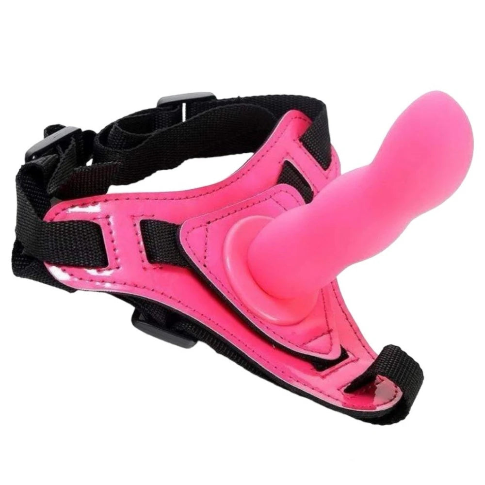 Frowzer Strapon Curve İçi Dolu Kemerli Penis-Pink