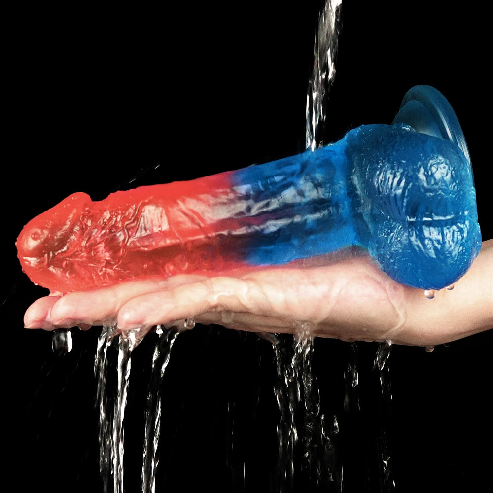Lovetoy Dazzle Studs Dildo 19 cm Belden Bağlamalı Realistik Penis