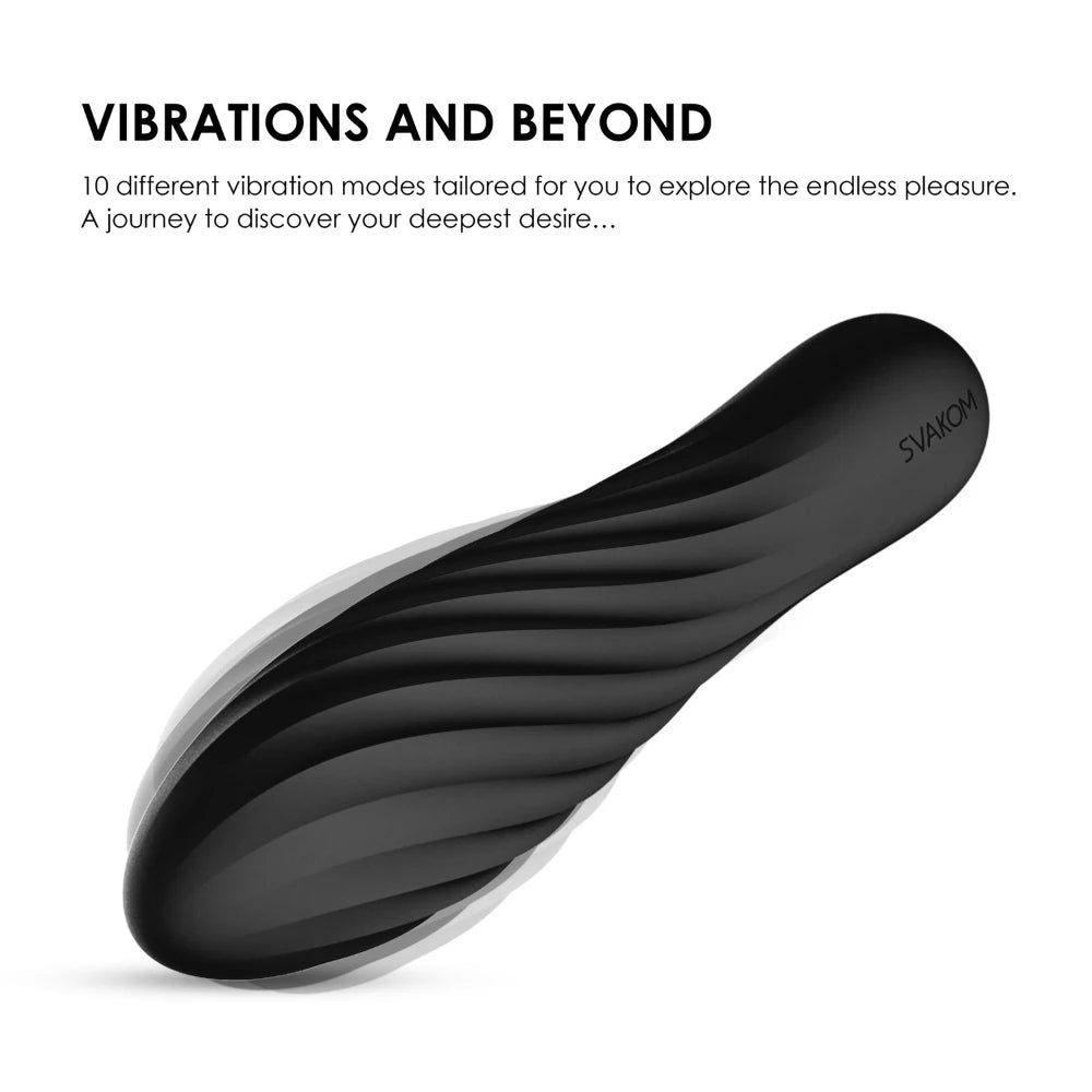 Svakom Tulip 10 Modlu Güçlü Mini Vibratör-Black