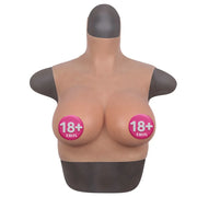 The Sex Toys Bodysuit Crossdresser Giyilebilir Boğazlı Realistik Silikon Göğüs