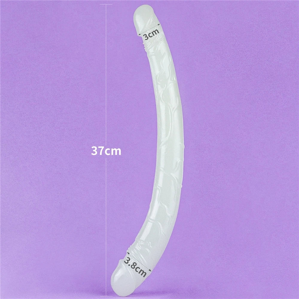 Lovetoy Lumino Play Double Dildo 37 Cm Çift Taraflı Jel Penis LV319024
