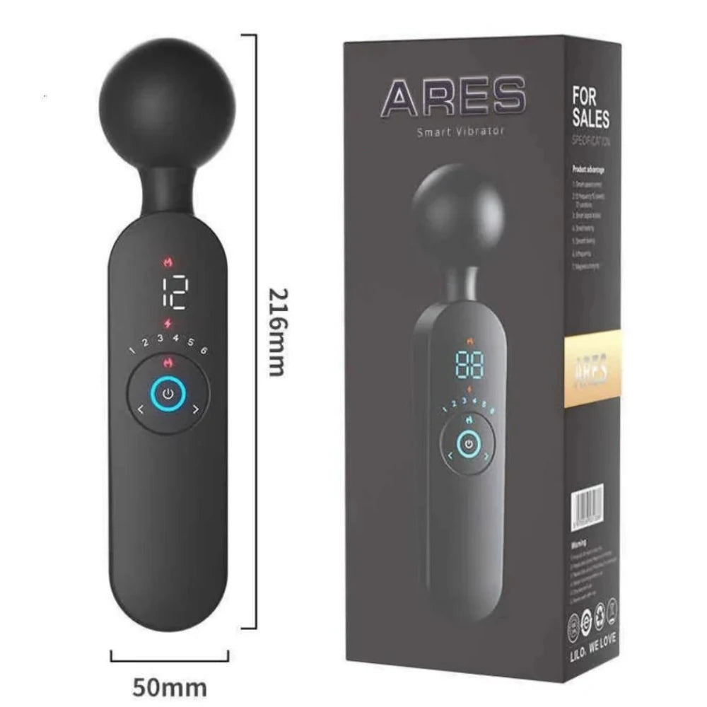 Frowzer Ares Clitoral Stimulator Göstergeli ve Isıtmalı Masaj Wand Vibratör