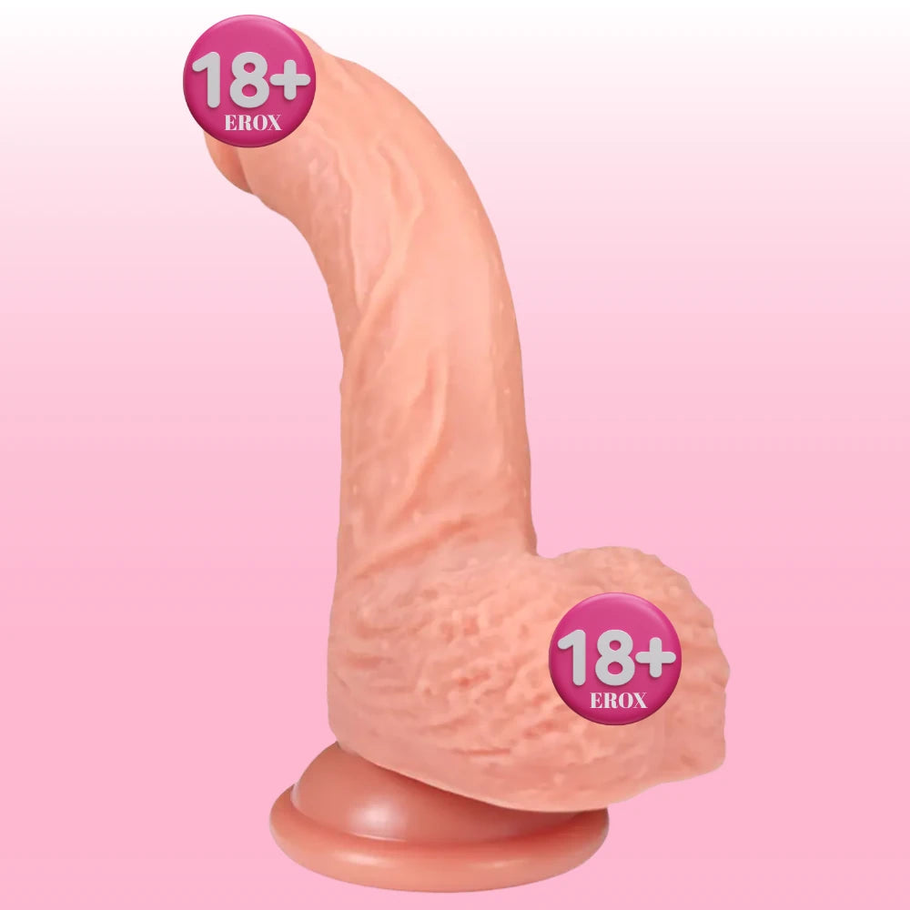 Shequ Dildo Series Deans Curve Natural Doku 21 cm Realistik Penis