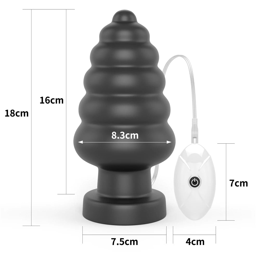 Lovetoy Anal Cracker 18 cm Titreşimli Büyük Anal Plug