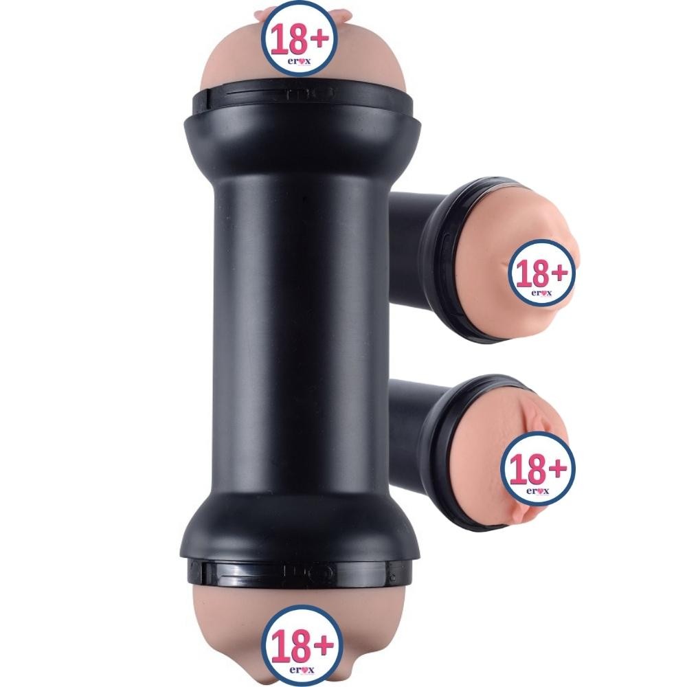Lovetoy Training Master Çift Girişli Oral ve Vajinal Masturbator