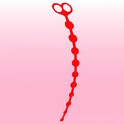 The Anal Fantasy These Perfect Yumuşak Silikon Alıştırıcı Anal Boncuk-Red