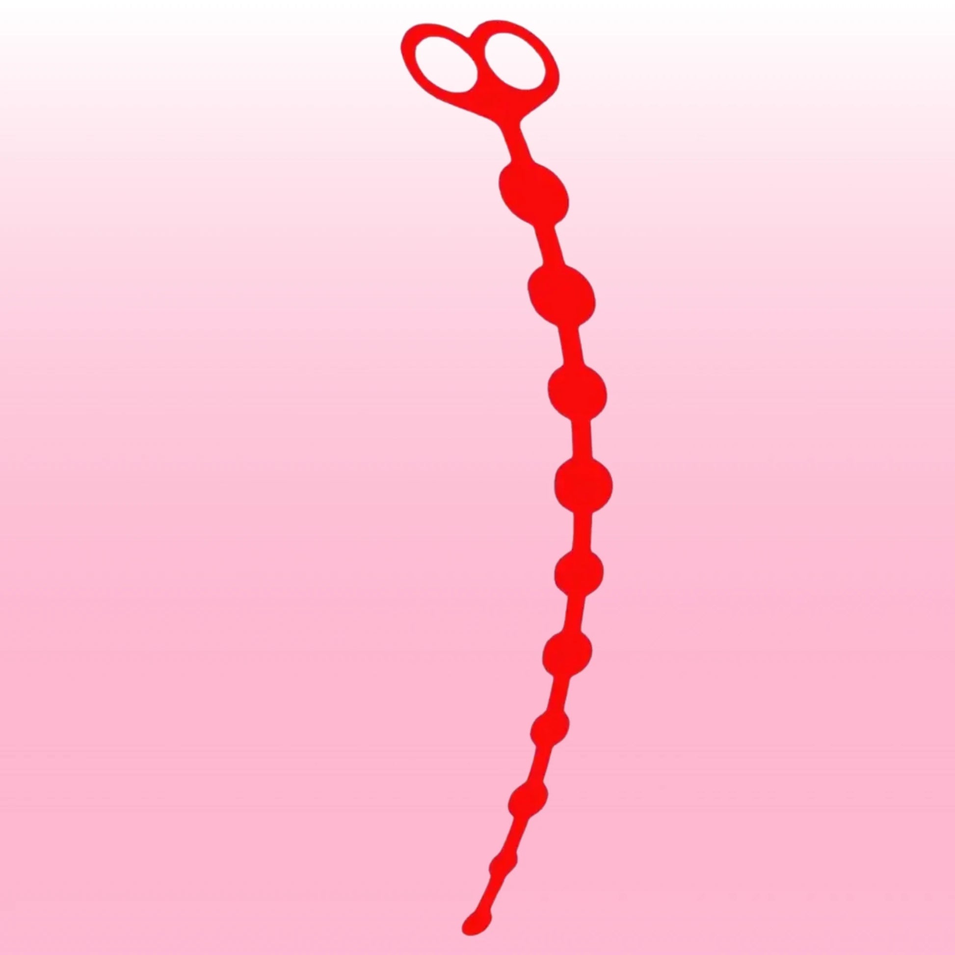 The Anal Fantasy These Perfect Yumuşak Silikon Alıştırıcı Anal Boncuk-Red