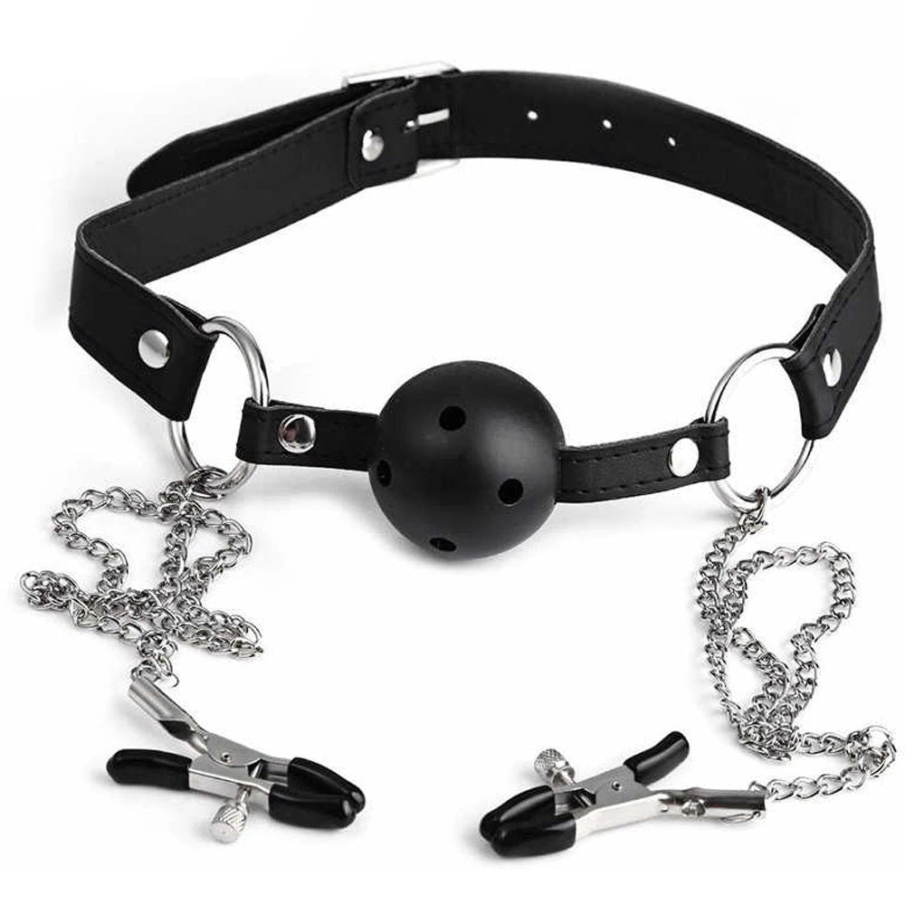 Frowzer Fetish Fantasy Series Breathable Ball Gag Göğüs Klipsi