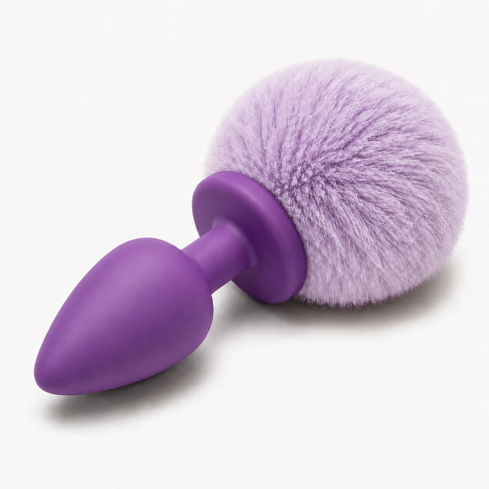 Frowzer Anal Fantasy Luxury Purple Silicone Bunny Tail Purple Kuyruklu Anal Plug