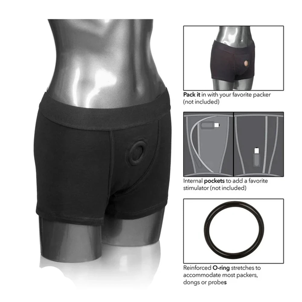 Calexotics Boxer Brief Harness Strapon Kemeri XS/S