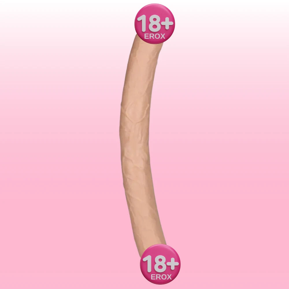 Lovetoy King Size 43 cm Realistik Ultra Esnek Çift Taraflı Penis