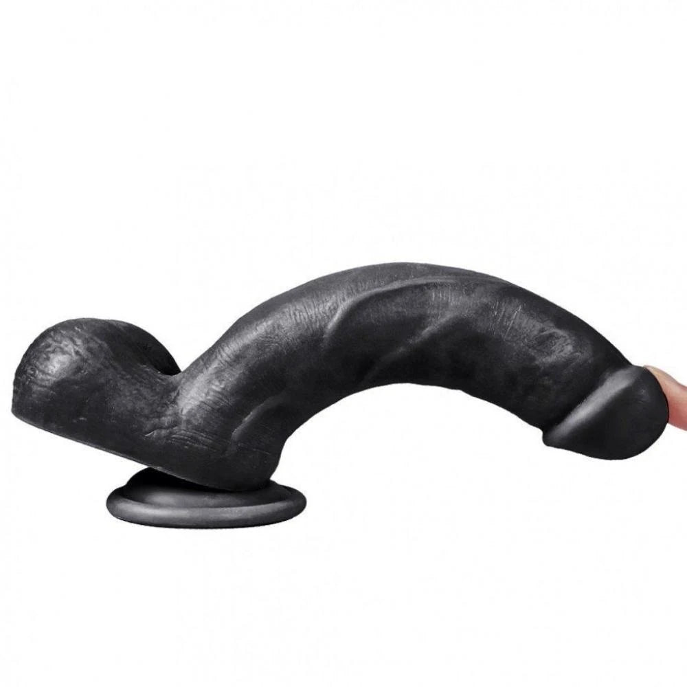 Xise Male Lion Flexible 20 cm Realistik Zenci Penis XS-WBC10031-Black