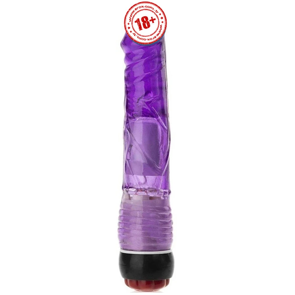Frowzer Vibes Purple Kademeli Titreşimli Jel Vibratör 23 Cm
