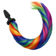 NS Novelties Unicorn Tails Kuyruklu Silikon Anal Plug Black