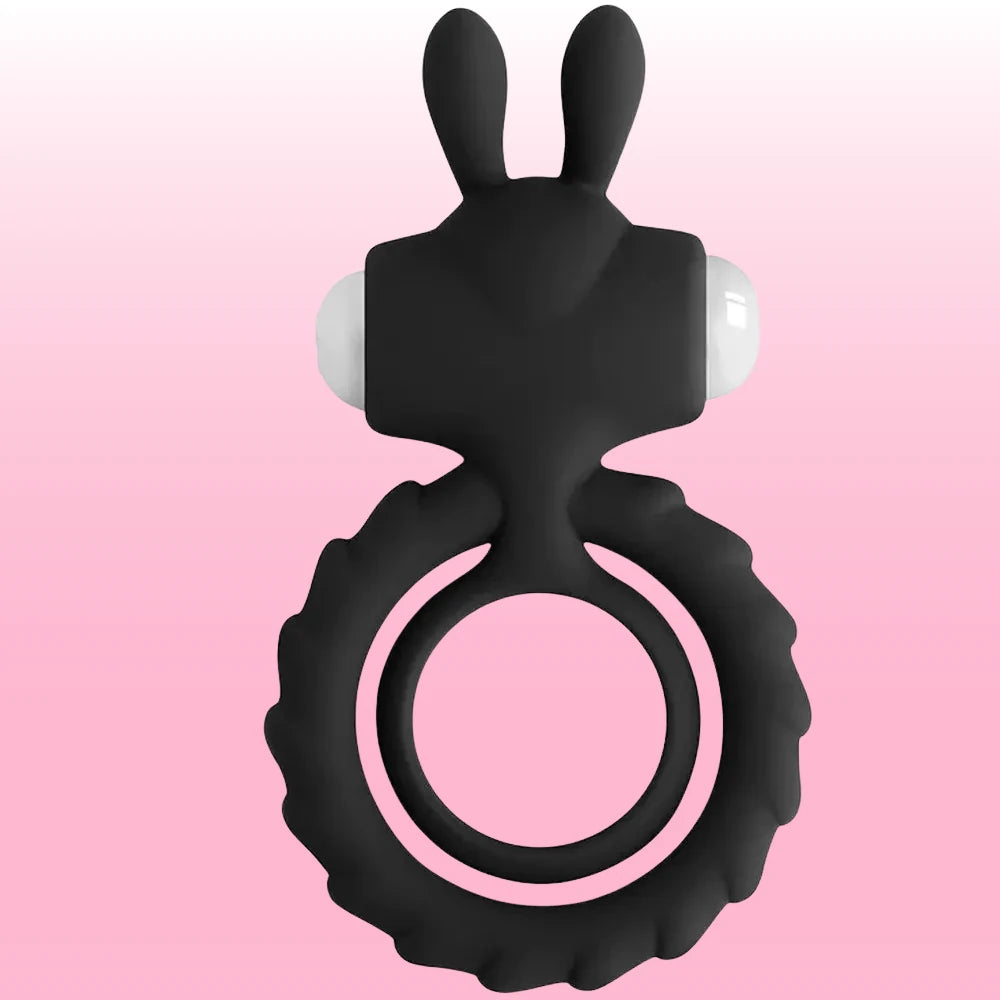 Frowzer The Cock Ring Nuo Rabbit Klitoral Titreşimli Penis Halkası - Black