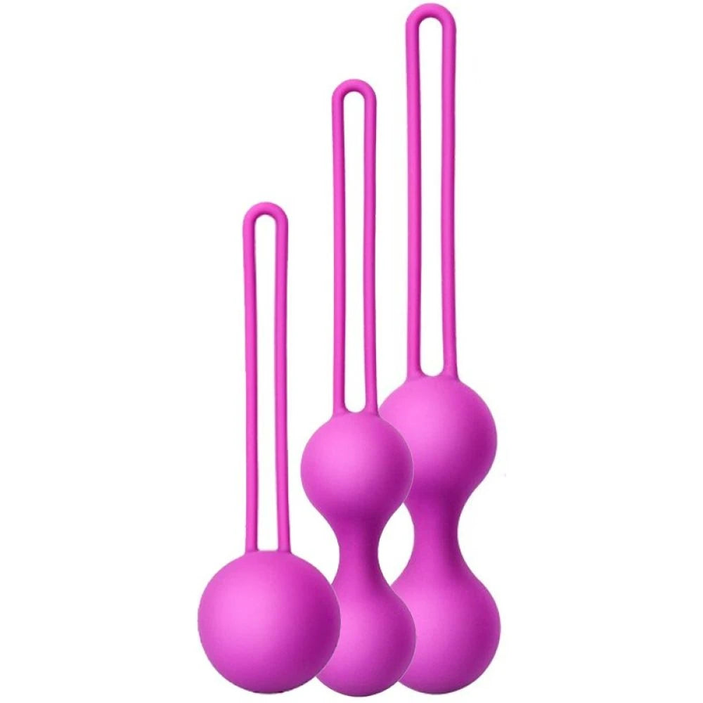 Frowzer Kegel Balls Exercisers Metal Ağırlıklı Kegel Egzersiz Topu Set-Purple