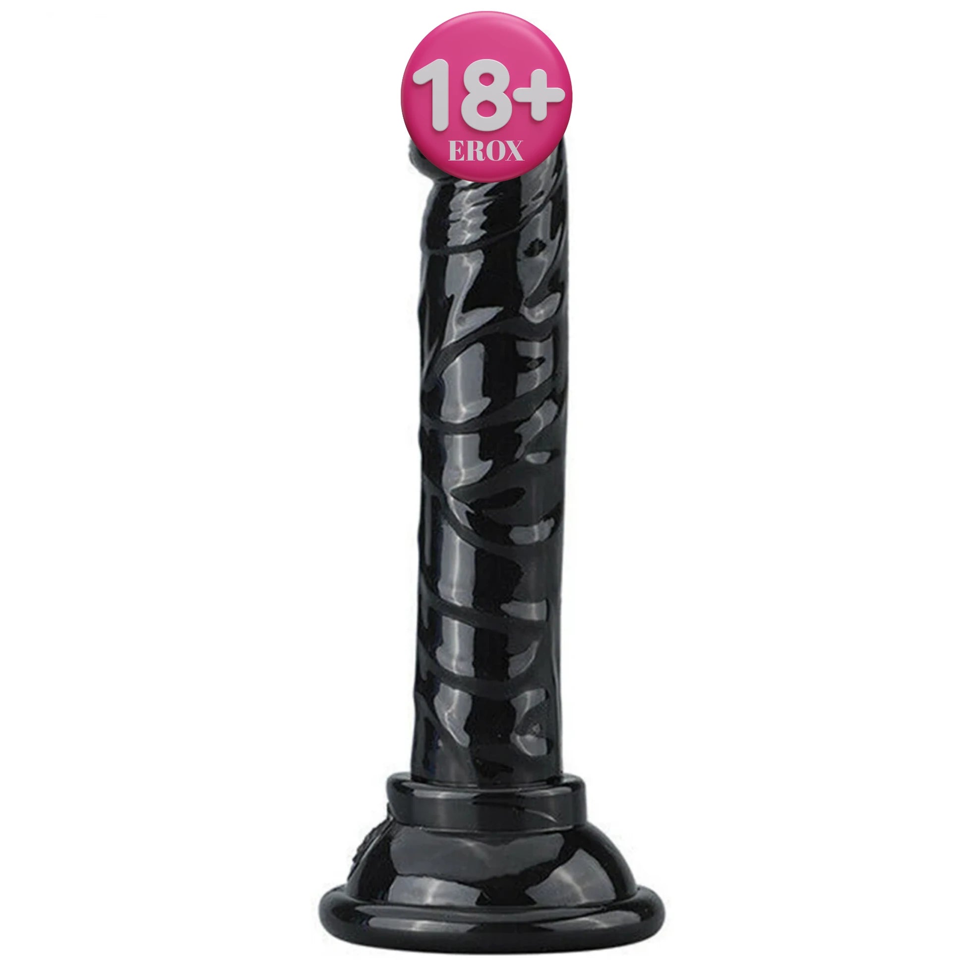 Frowzer Jelly Silicone 14.5 cm Anal ve Vajinal Realistik Penis-Black