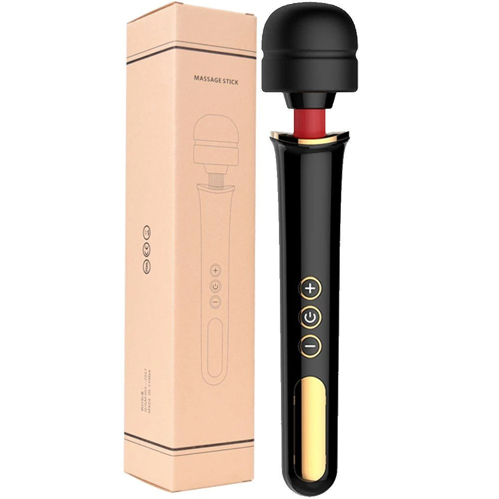 Frowzer New Professional 10 Modlu Güçlü Masaj Aleti Siyah
